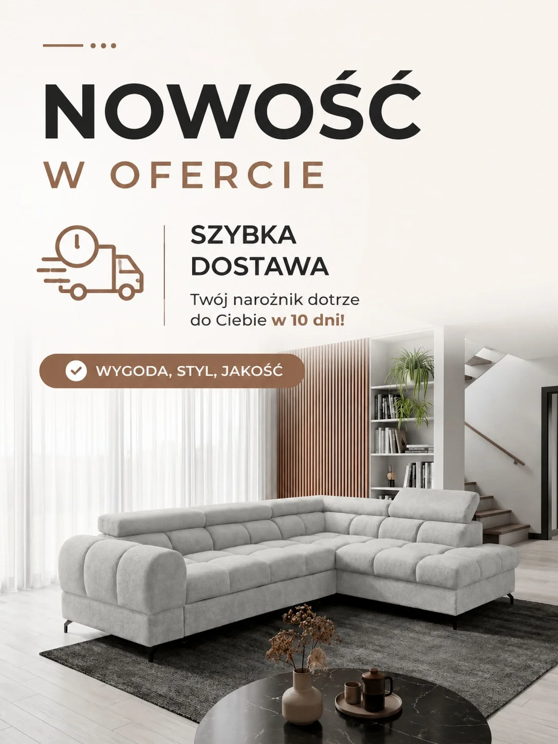 Sarnowscy Meble - nowość w ofercie narożnik z funkcją spania Veno